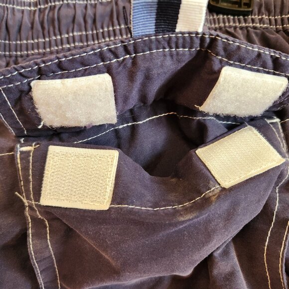 Daniel Cremieux Beachwear Men's Size Large Blue Swim Trunks Cargo Pockets Lined - Picture 6 of 12